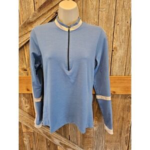 Canari size medium women's 1/4 zip medium M back zip pocket cycling